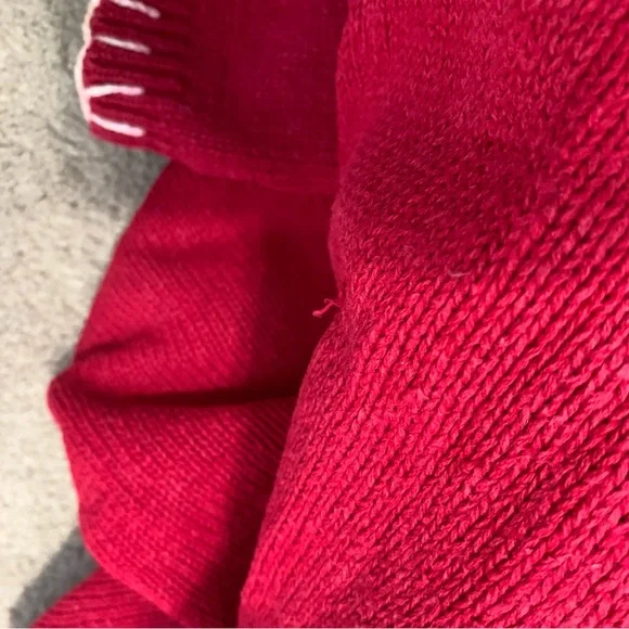 Vintage Knit Red Cat Sweater Size Large Button Front Cardigan - Picture 10 of 16